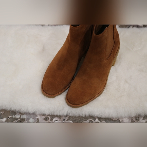 Lauren Ralph Lauren Marianna Womens Suede Chelsea Boots, 5.5B - Picture 8 of 9